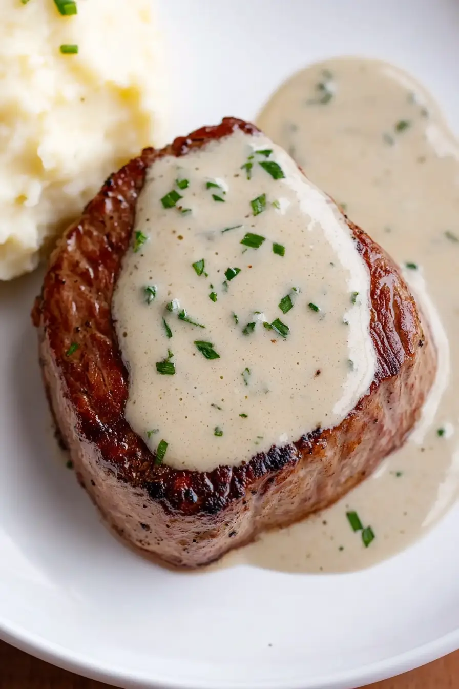 Savory Filet Mignon with Gorgonzola