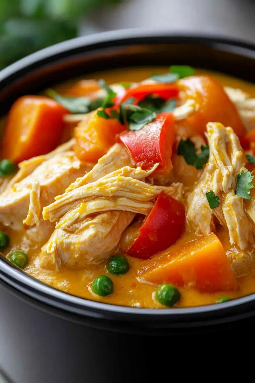 Mouthwatering Slow Cooker Yellow Chicken Curry
