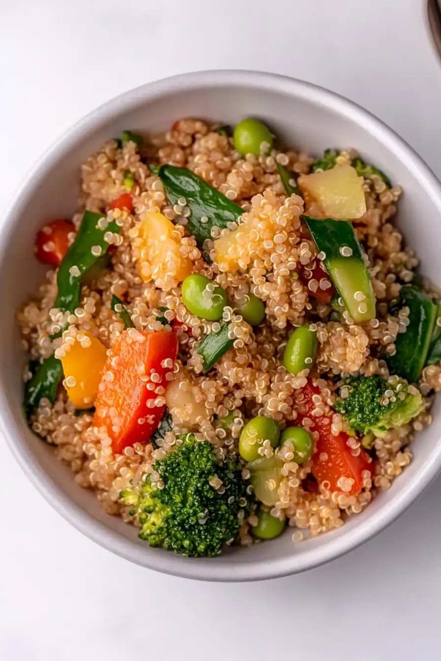 Quick Vegetable Stir Fry with Quinoa
