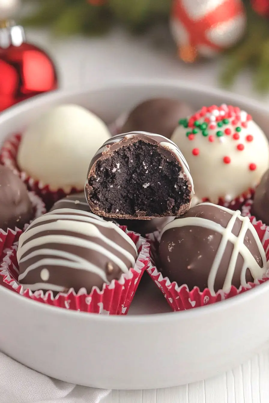 Healthy Keto Oreo Truffles