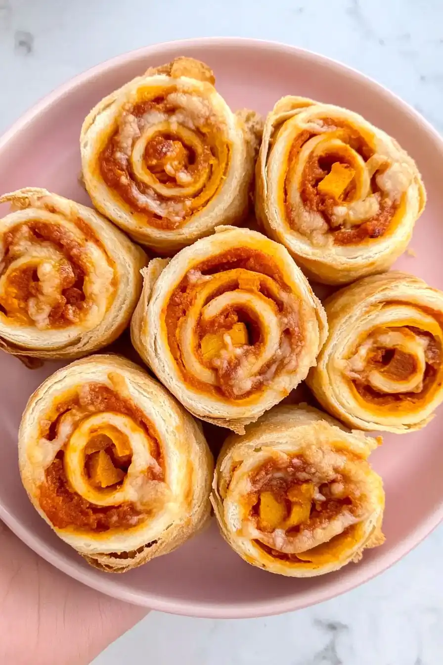 Quick Sweet Potato Pizza Pinwheels