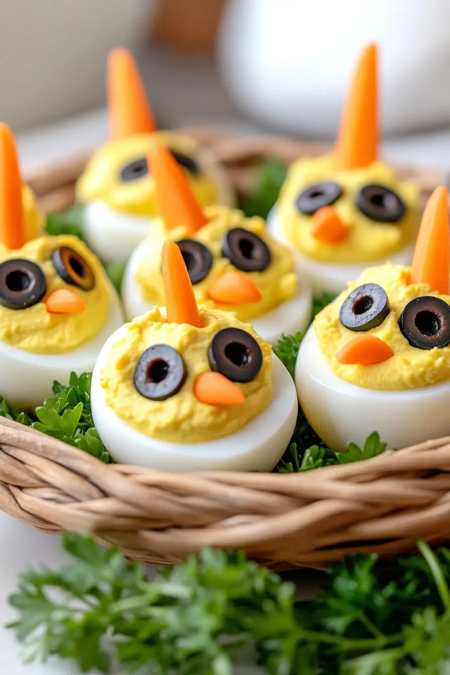 Creative Deviled Eggs Chicks Recipe