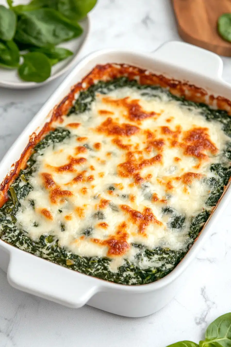 Creamy Spinach Gratin
