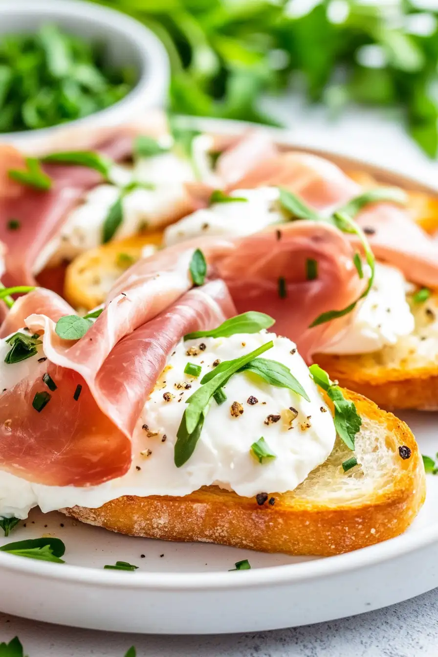 Fresh Prosciutto Bruschetta Delight