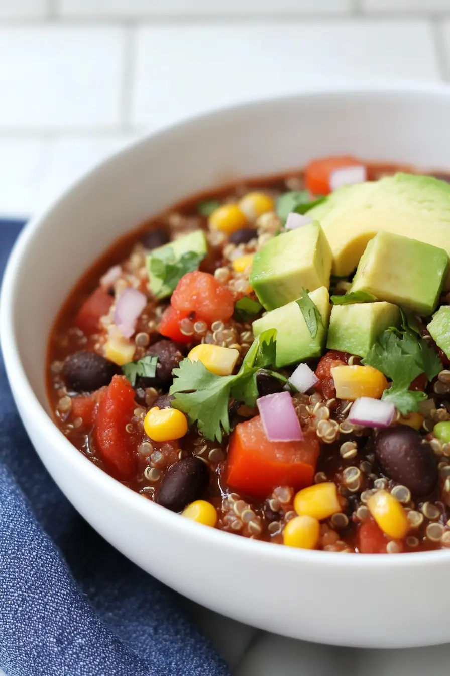 Hearty Slow Cooker Quinoa Chili