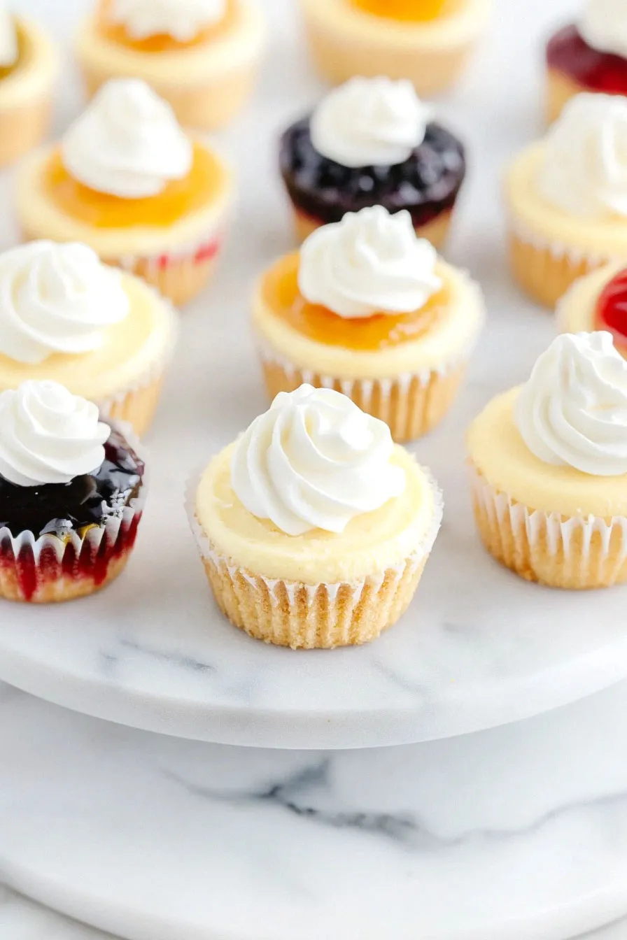 Delicious Mini Wedding Cheesecakes