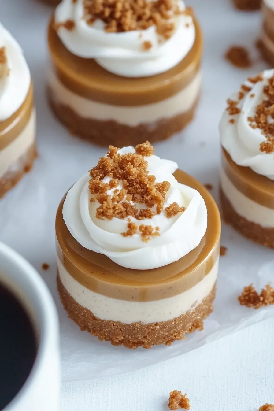Delicious Mini Biscoff Cheesecakes