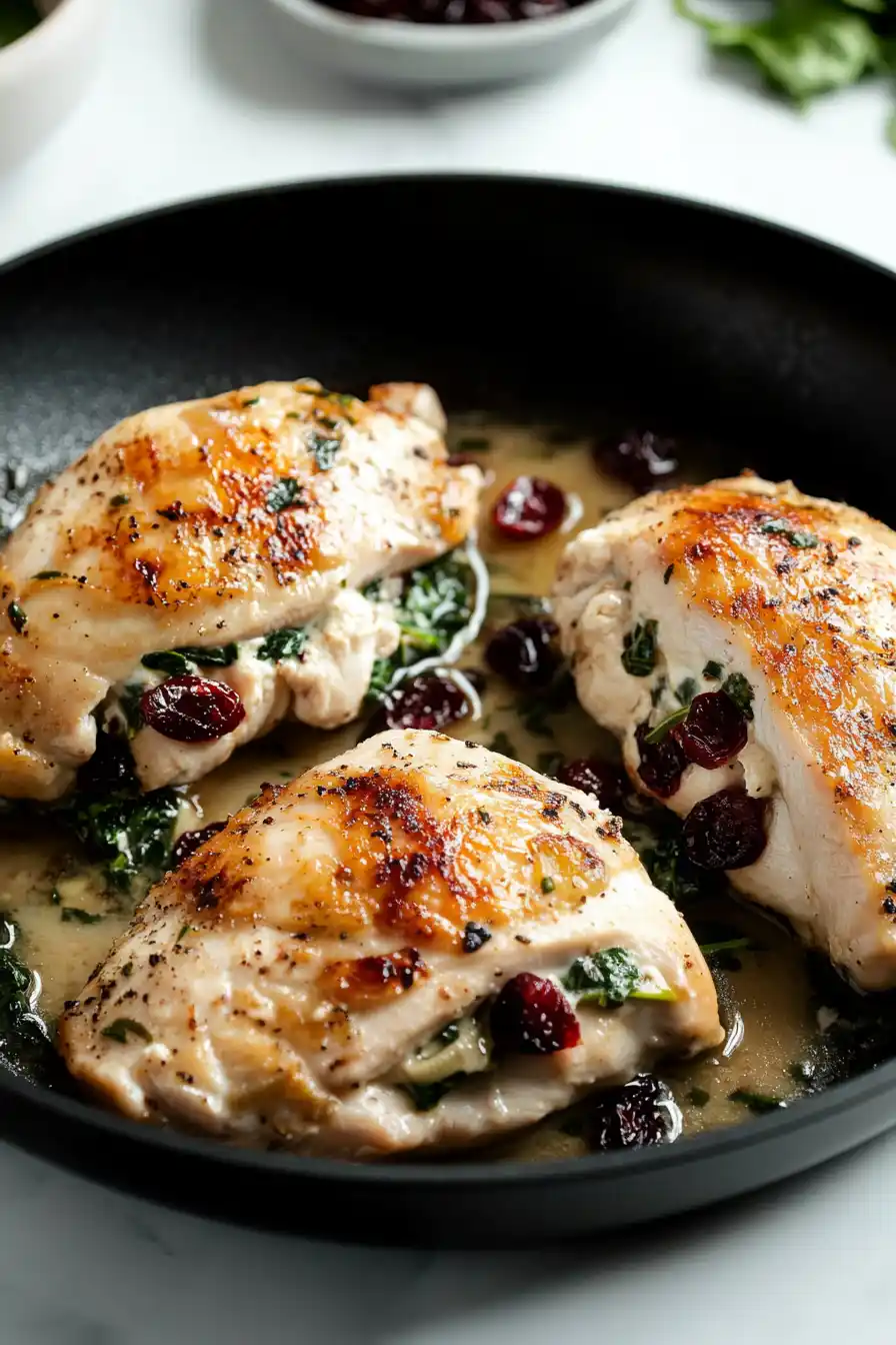Easy Cranberry Stuffed Chicken Breast Recipe