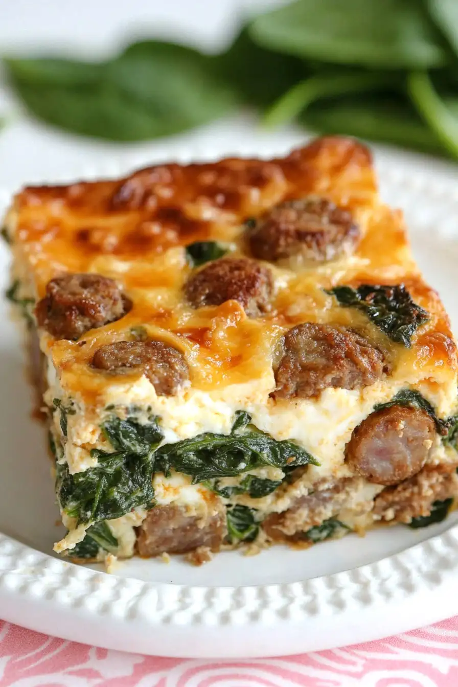 Tasty Spinach Egg Casserole