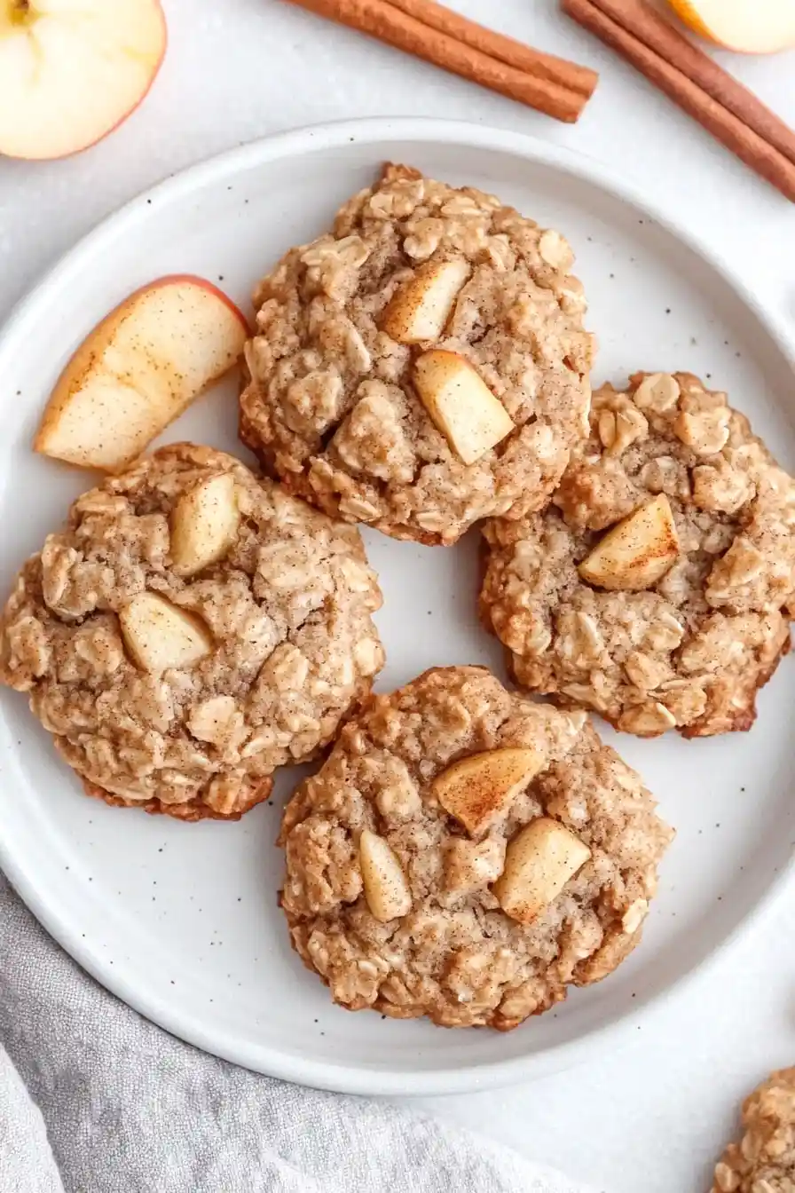 Healthy Oatmeal Apple Cookies