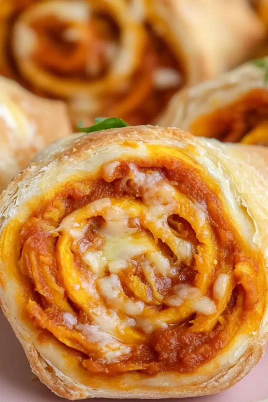 Quick Sweet Potato Pizza Pinwheels