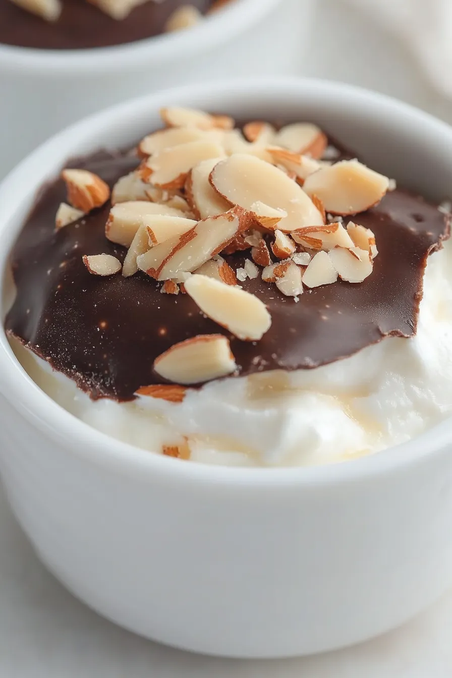 Joyful Frozen Chocolate Peanut Butter Greek Yogurt Cups