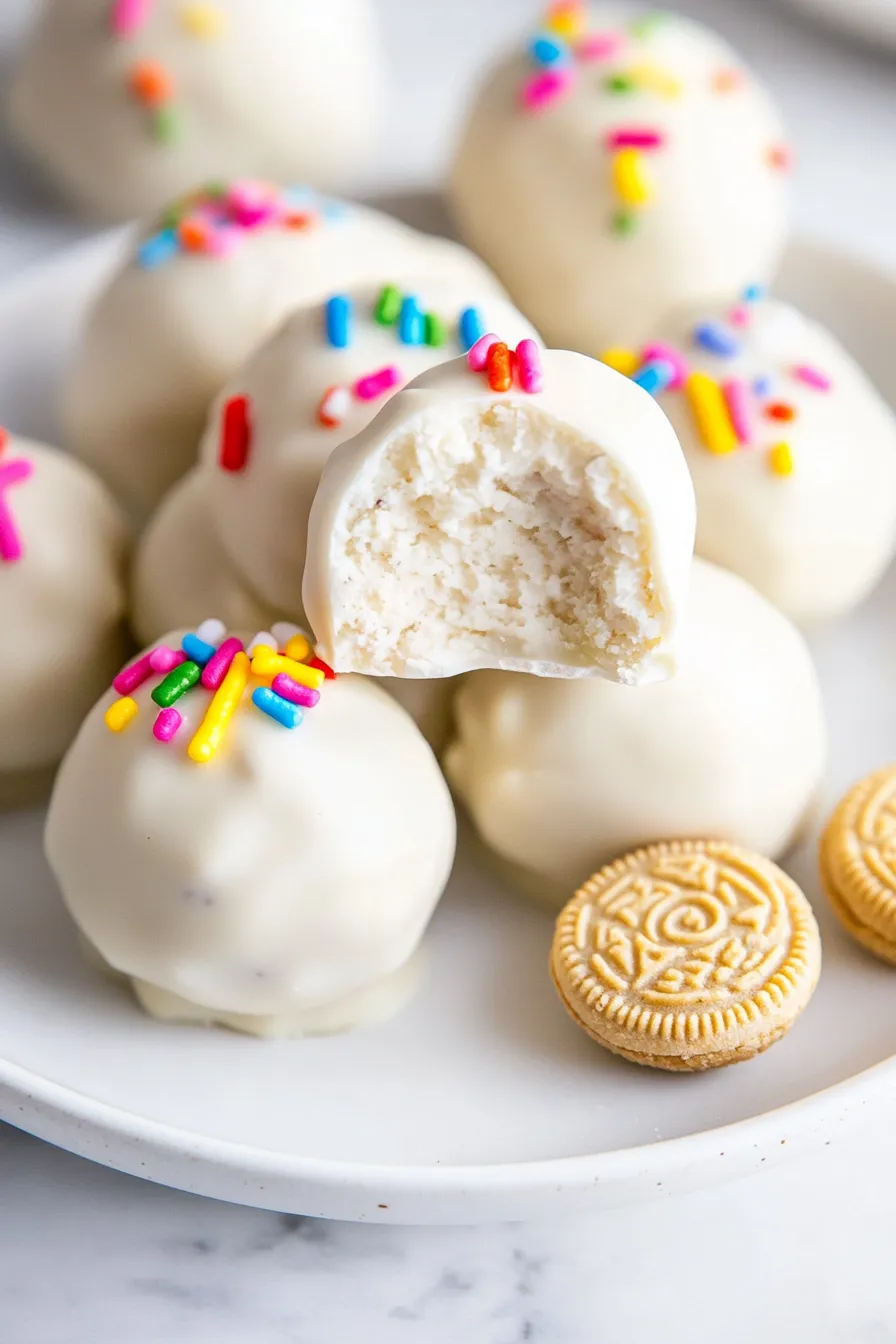 Decadent Vanilla Oreo Truffles
