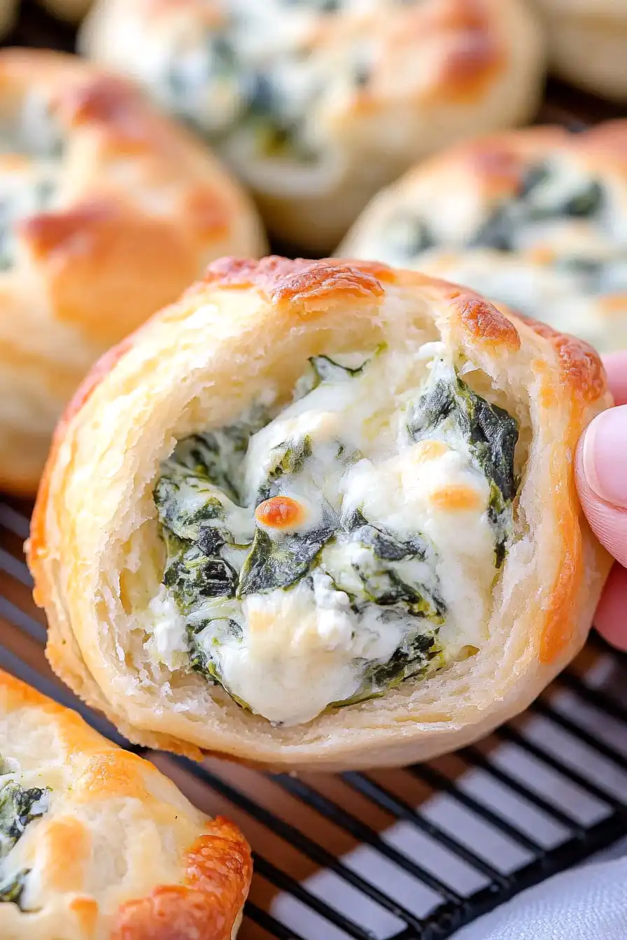 Delicious Spinach Pinwheels with Pizza Dough