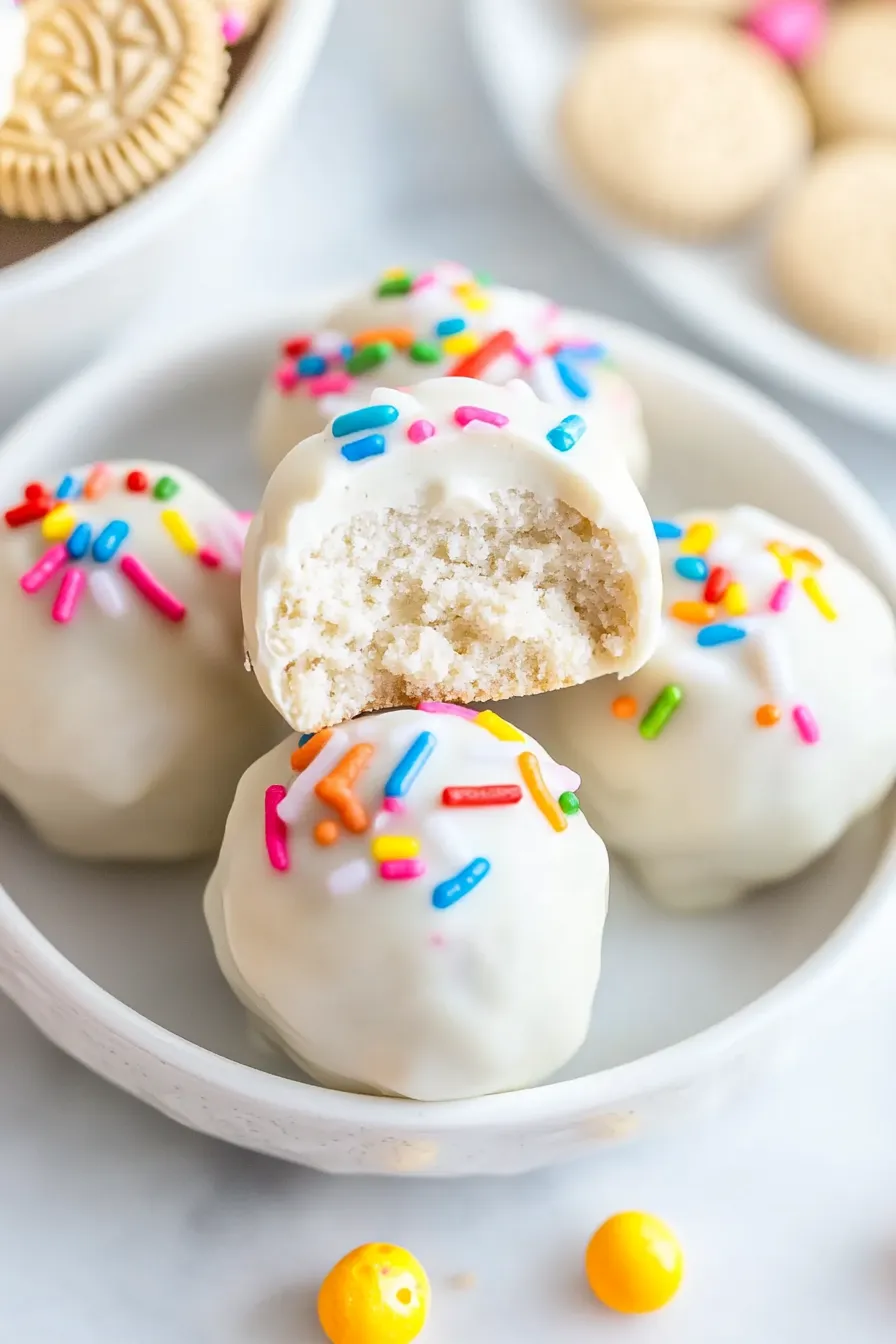 Decadent Vanilla Oreo Truffles