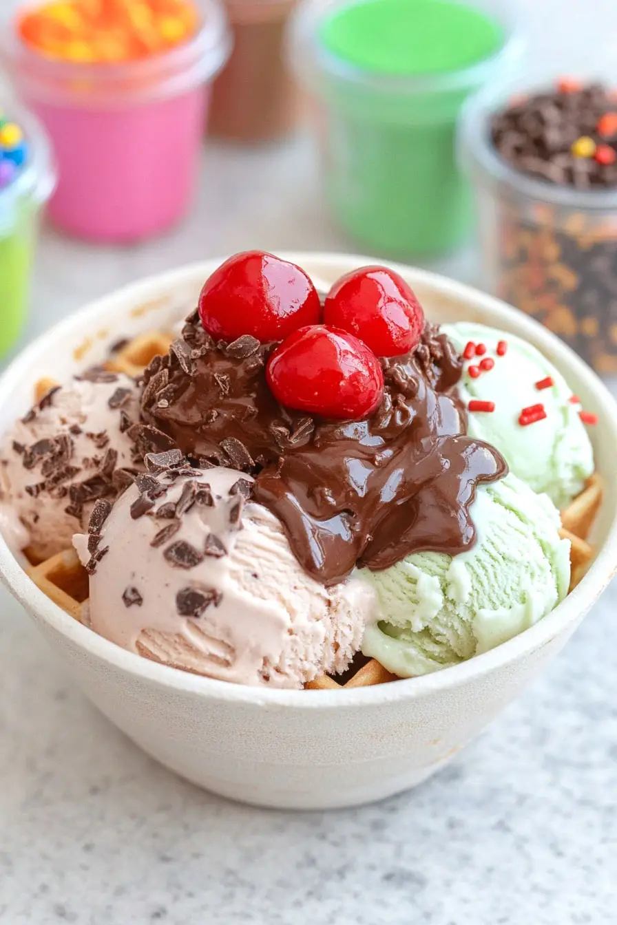 Healthy Ice Cream Sundae Bar Choices