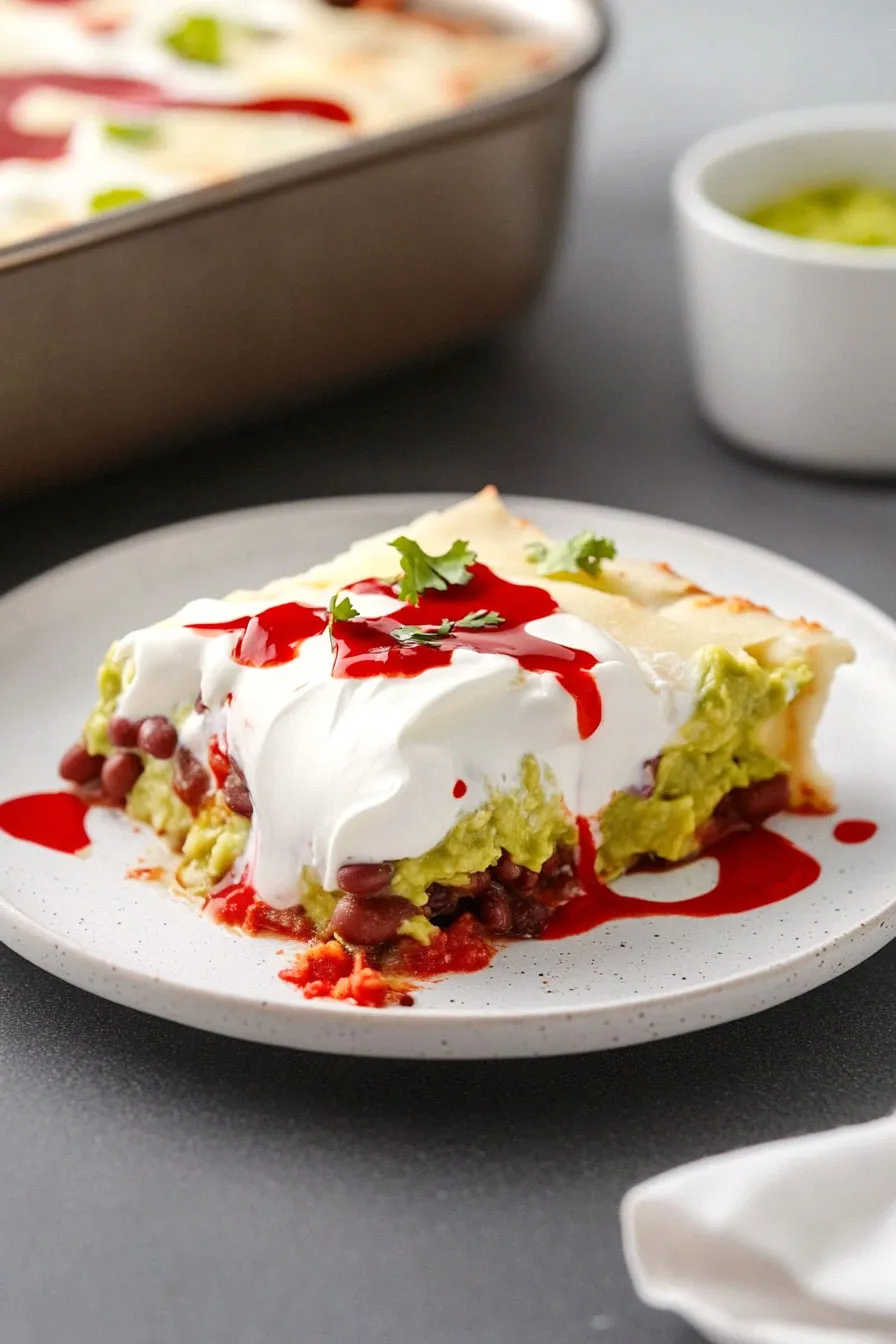 Tasty Halloween Seven Layer Dip