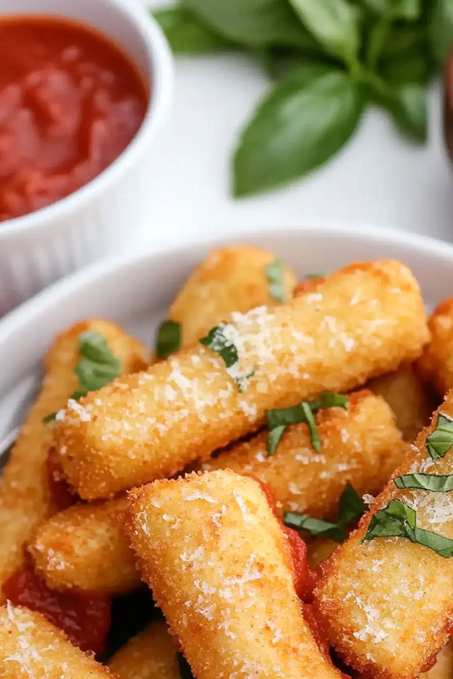 Tasty Mozzarella Sticks with String Cheese