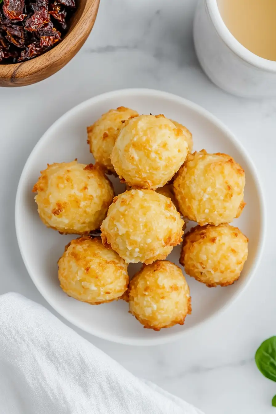 Healthy Keto Fried Cheese Balls