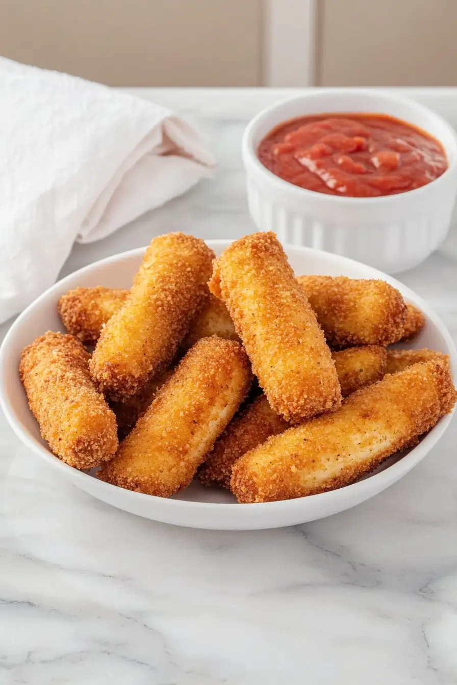 Low-Calorie Mozzarella Sticks No Breadcrumbs