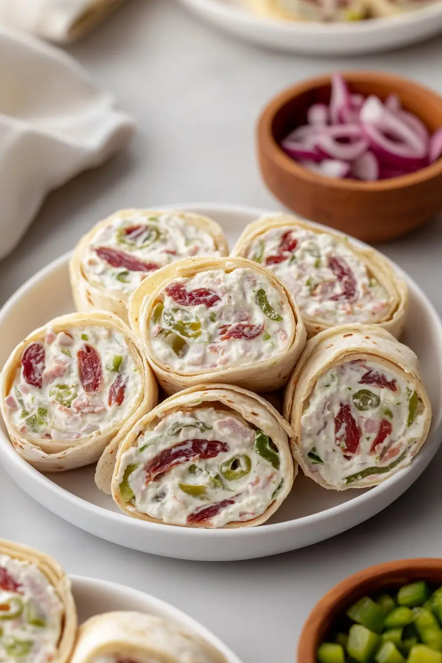 Savory Tortilla Roll Ups with Dried Beef