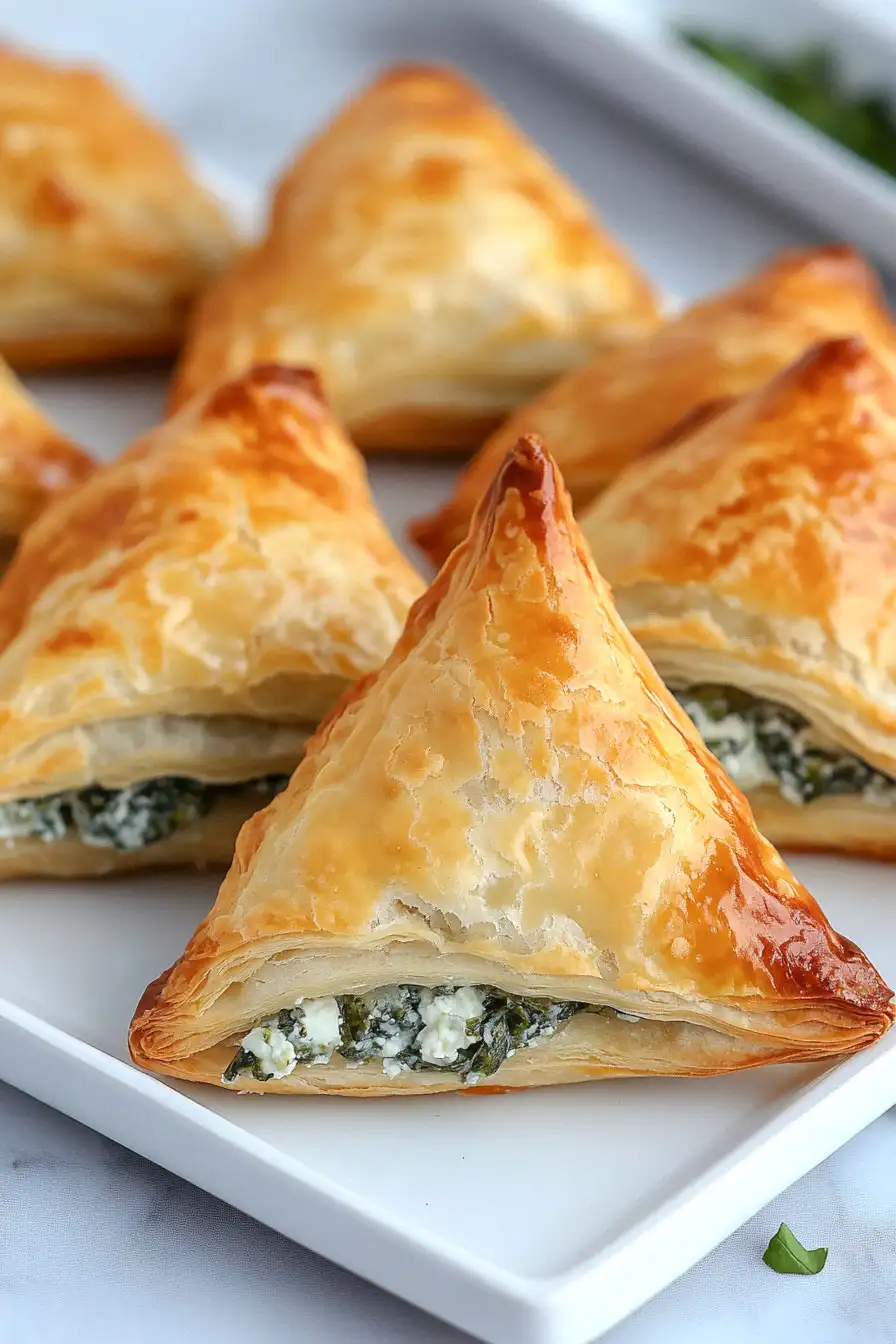 Flaky Spinach Feta Puff Pastry