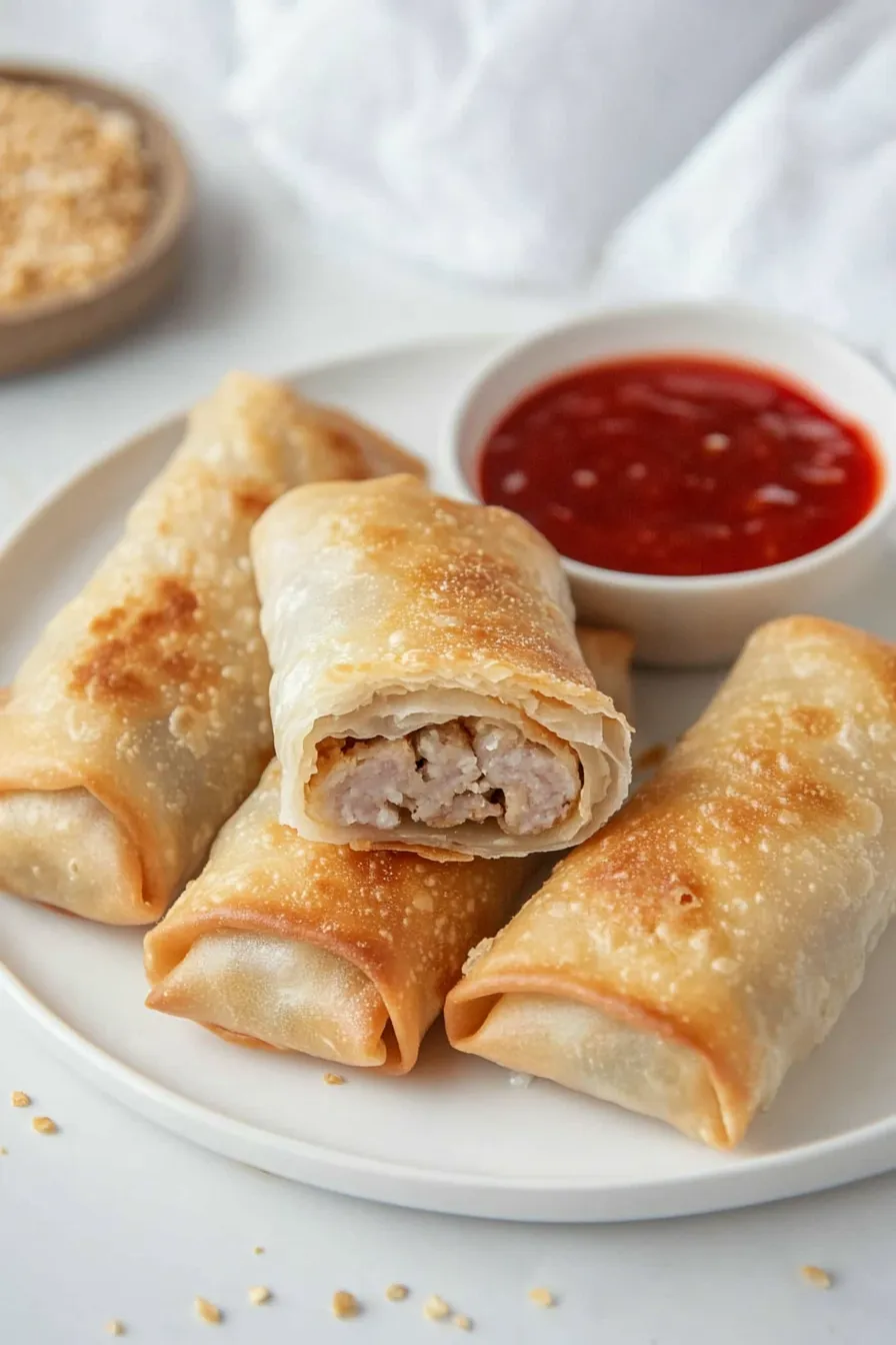Healthy Pork Sausage Egg Rolls Recipe