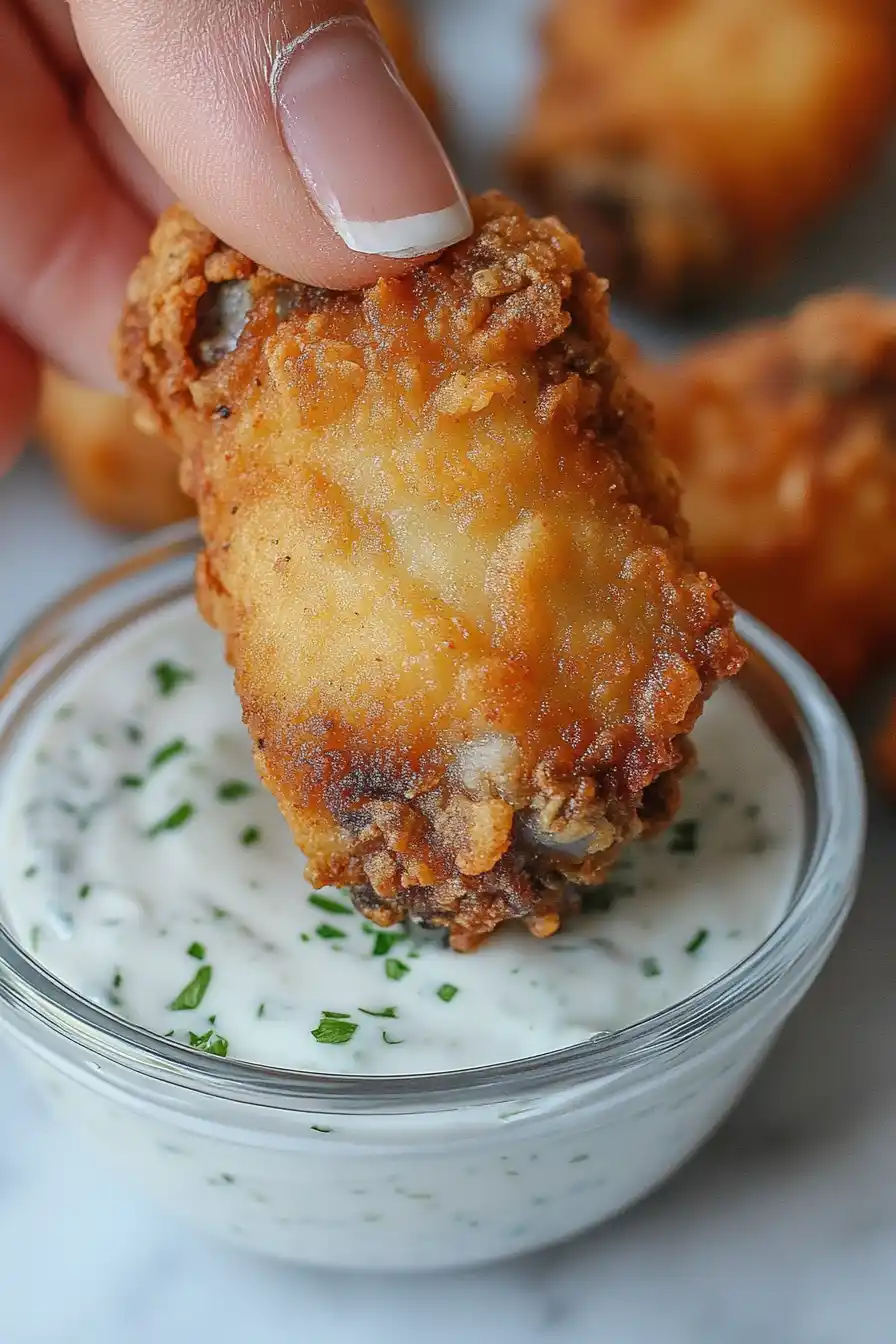 Savory Chicken Wings with Yogurt Sauce