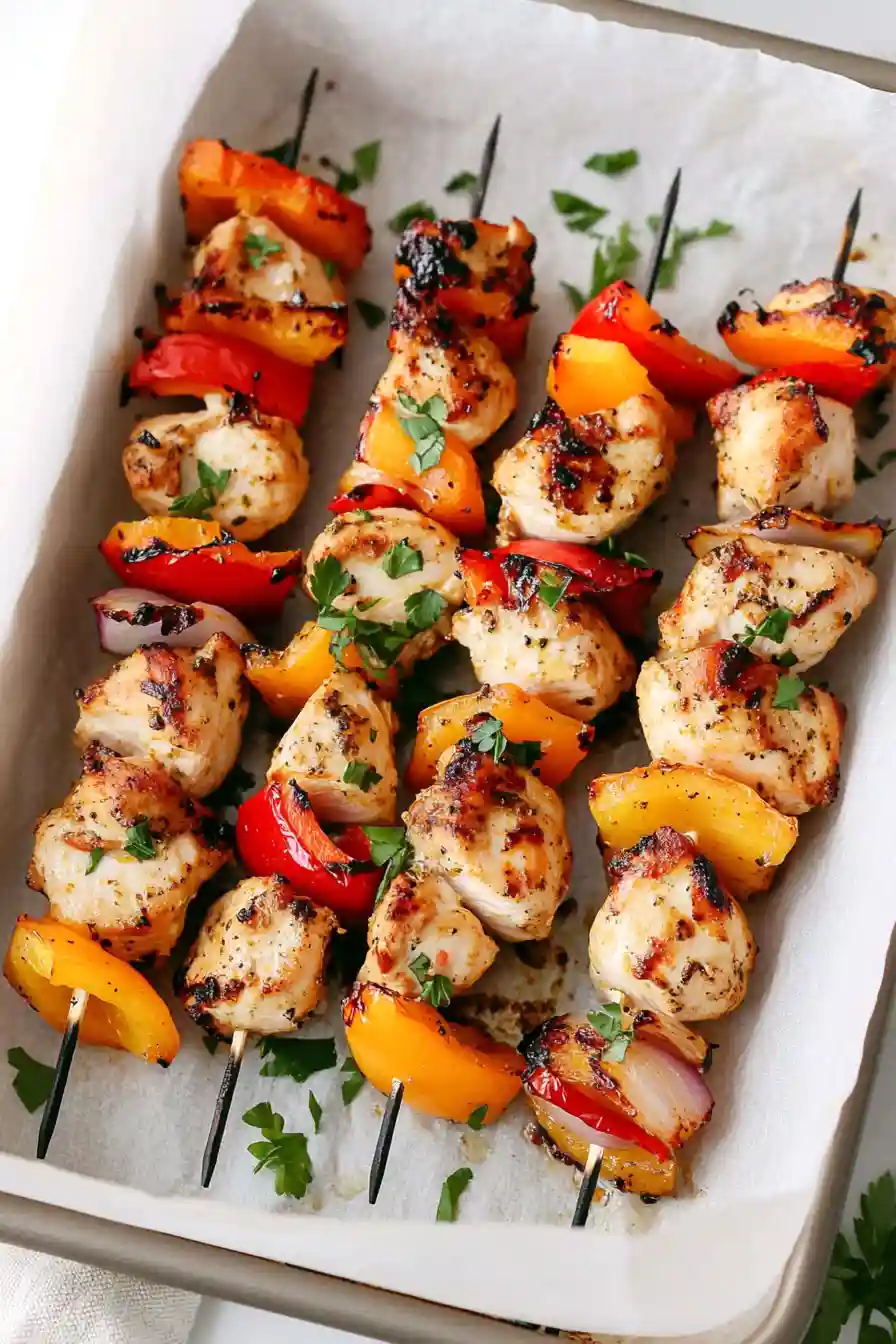 Juicy Roasted Chicken Kabobs