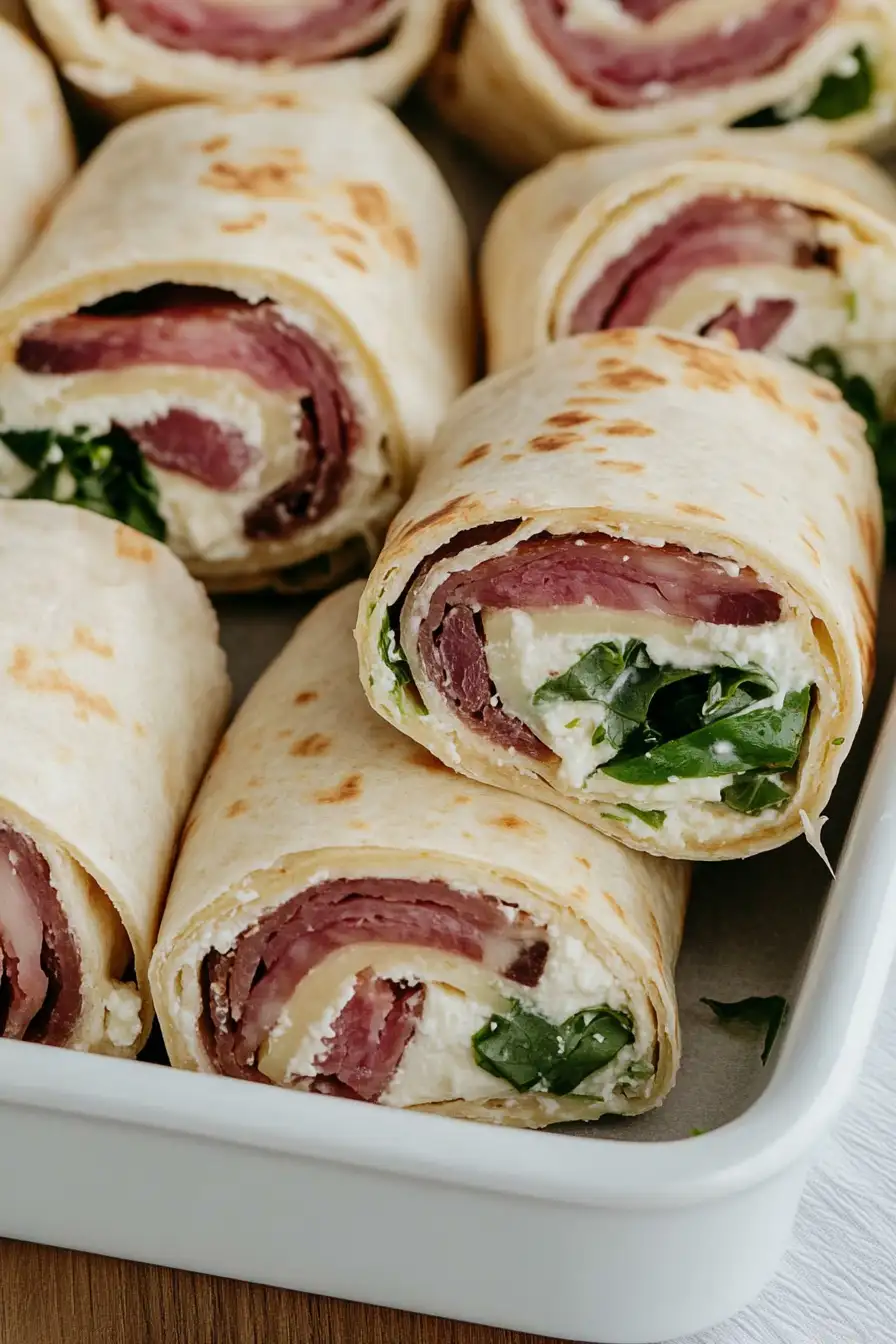 Delicious Pastrami Tortilla Roll Ups