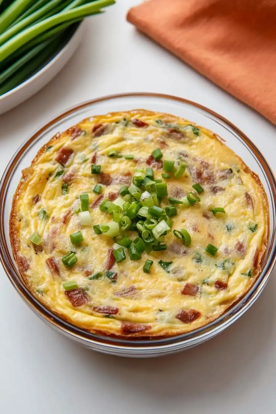 Fluffy Crustless Ricotta Quiche