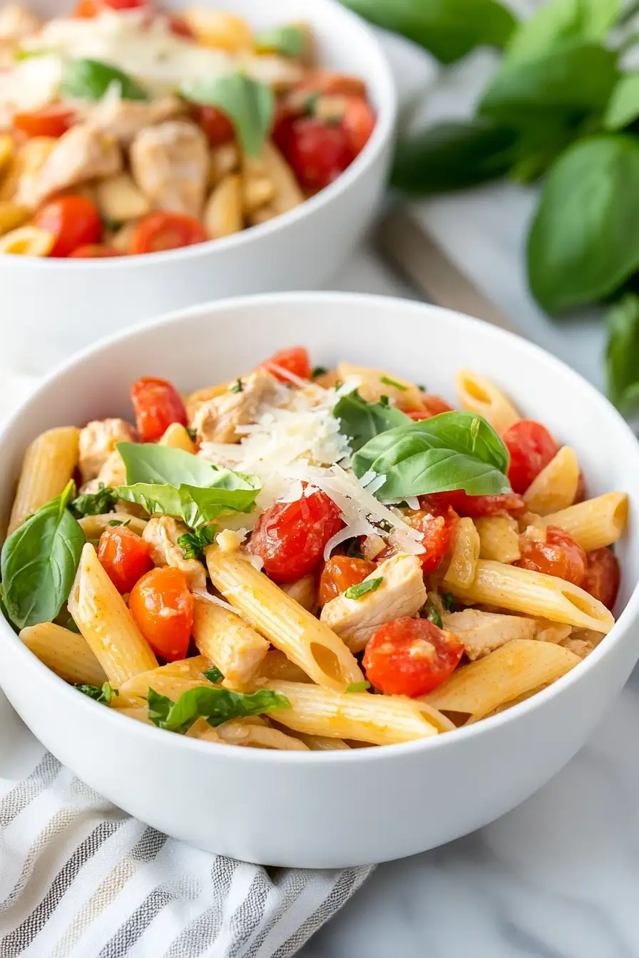 Delicious Bruschetta Chicken Pasta Recipe