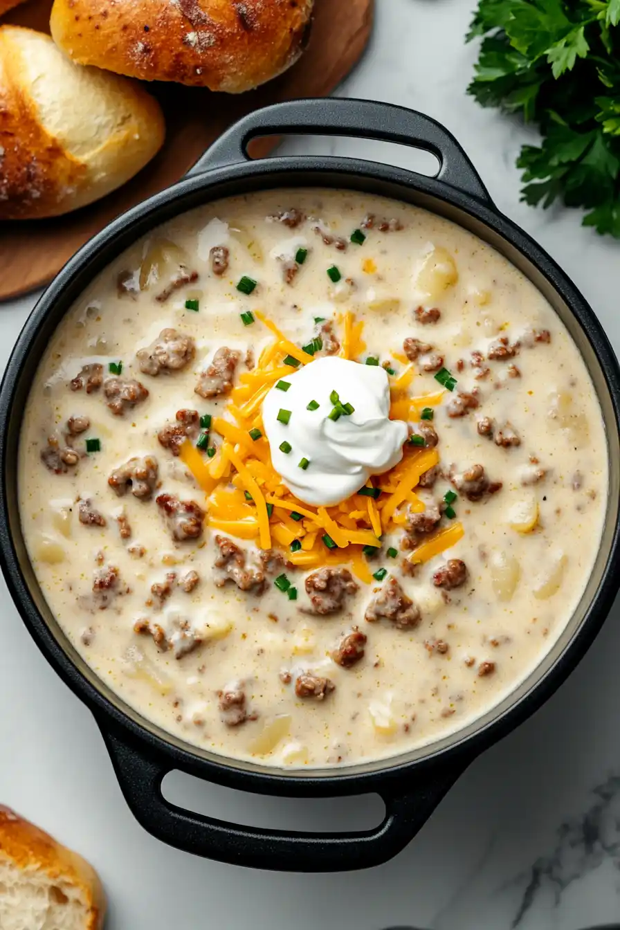 Hearty Pork Sausage Potato Soup