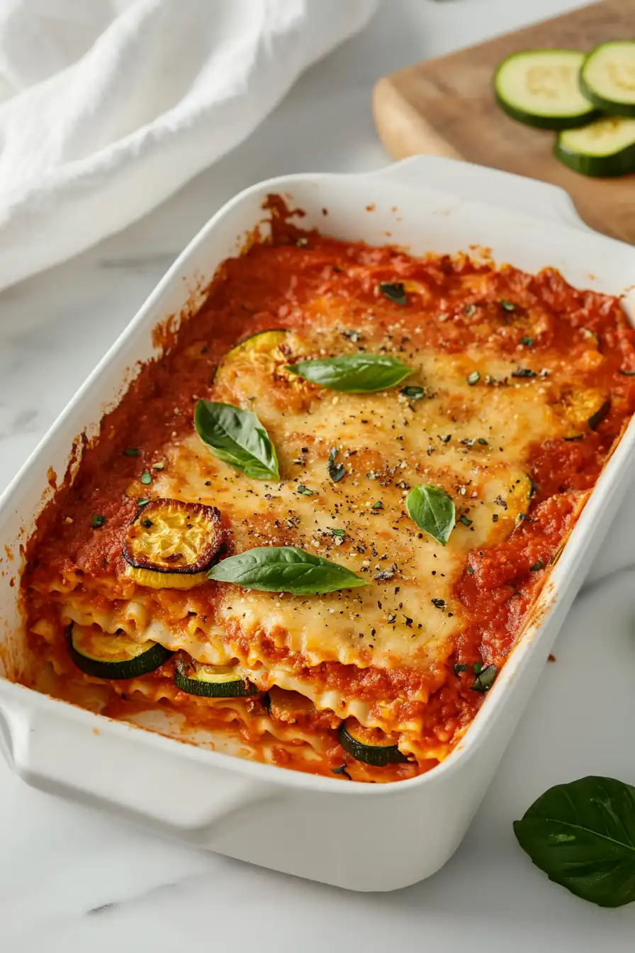 Hearty Gluten Free Dairy Free Vegetable Lasagna
