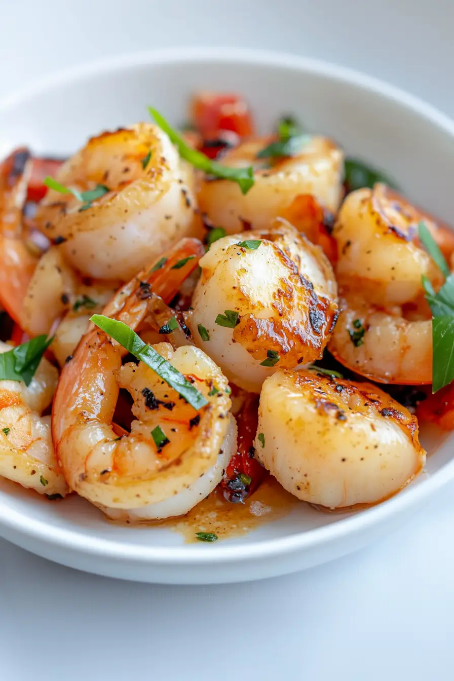 Tasty Seared Scallops and Shrimp