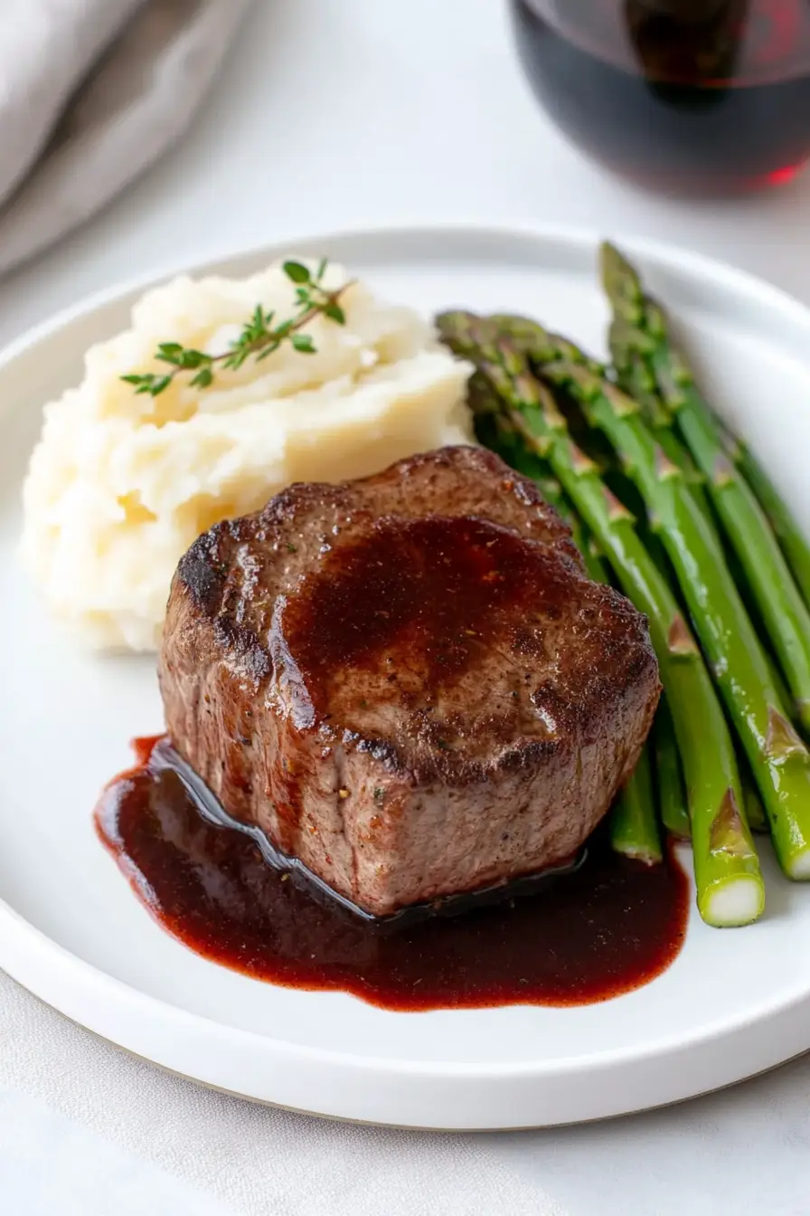 Best Filet Mignon with Red Wine Sauce
