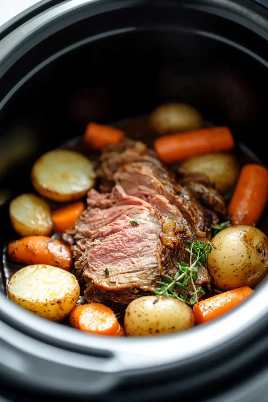 Quick Slow Cooker Beef Roast Meal