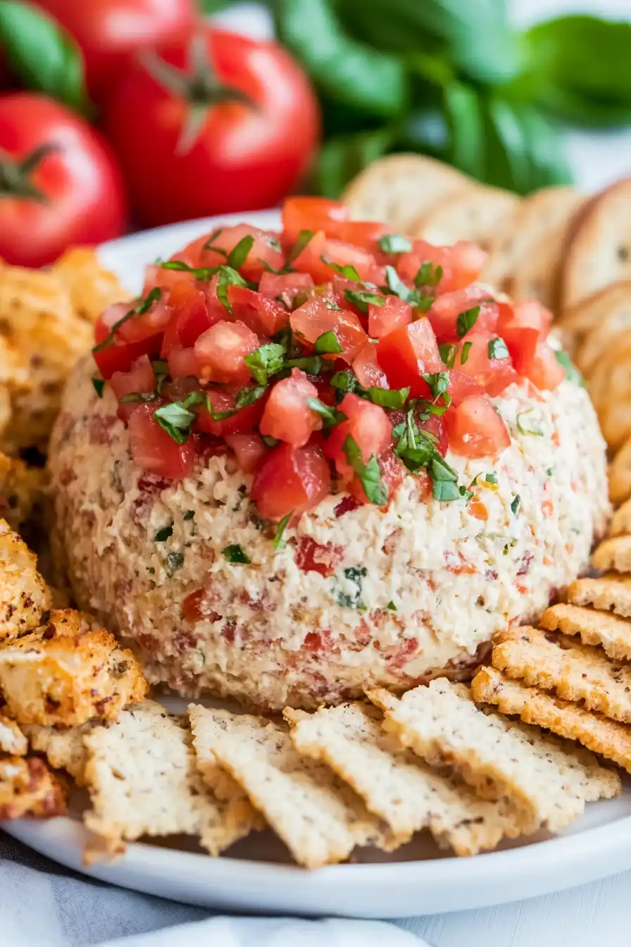 Flavorful Bruschetta Cheese Ball