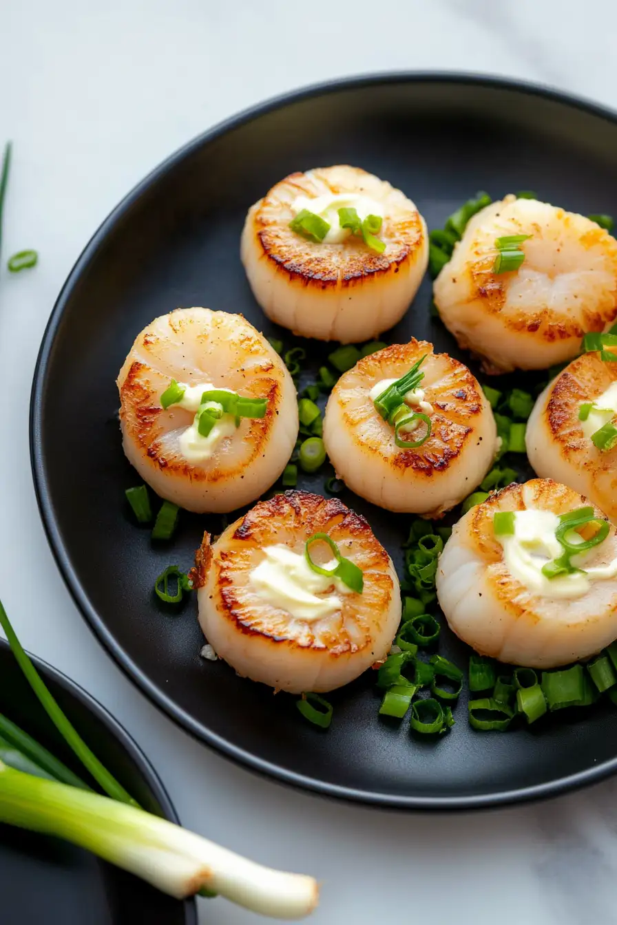 Tasty Japanese Style Seared Scallops