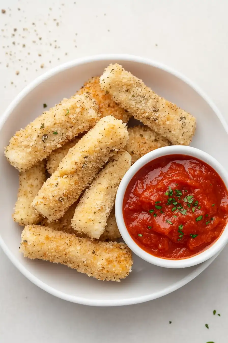 Crispy Baked Mozzarella Sticks Recipe