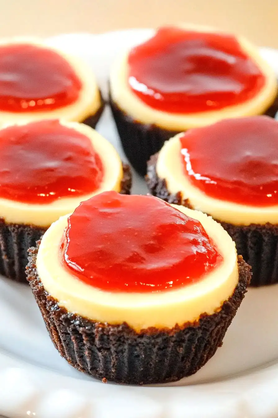 Sweet Mini Cheesecakes with Jam