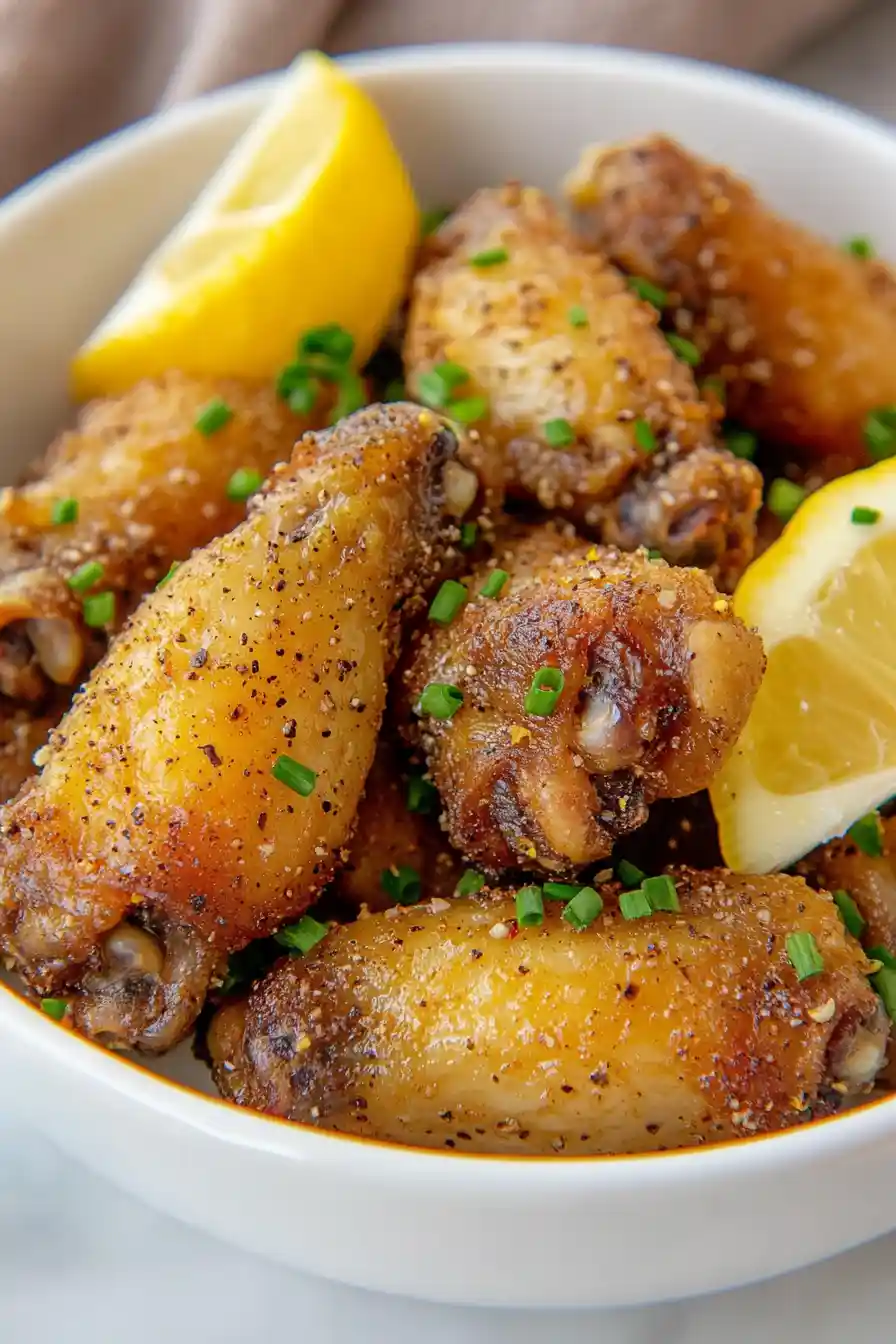Quick Lemon Pepper Chicken Wings