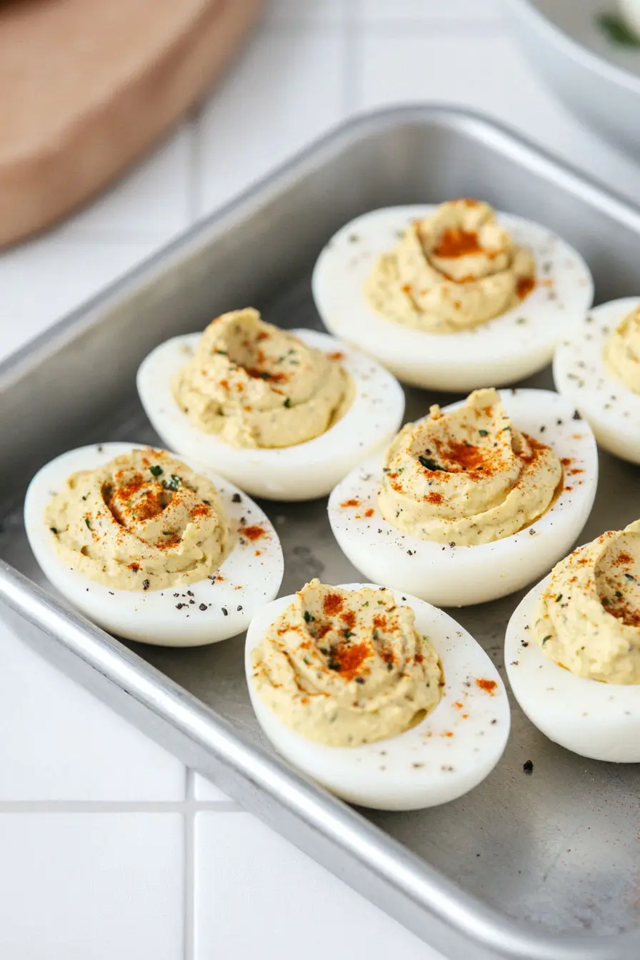 Zesty Deviled Eggs with Dijon Mustard