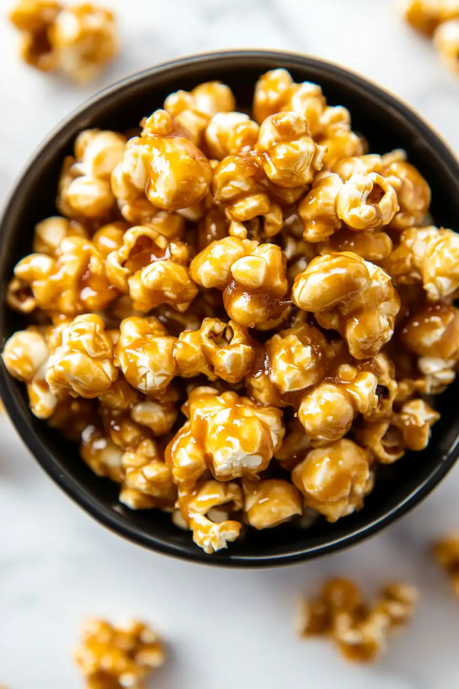 Quick Low Carb Caramel Corn