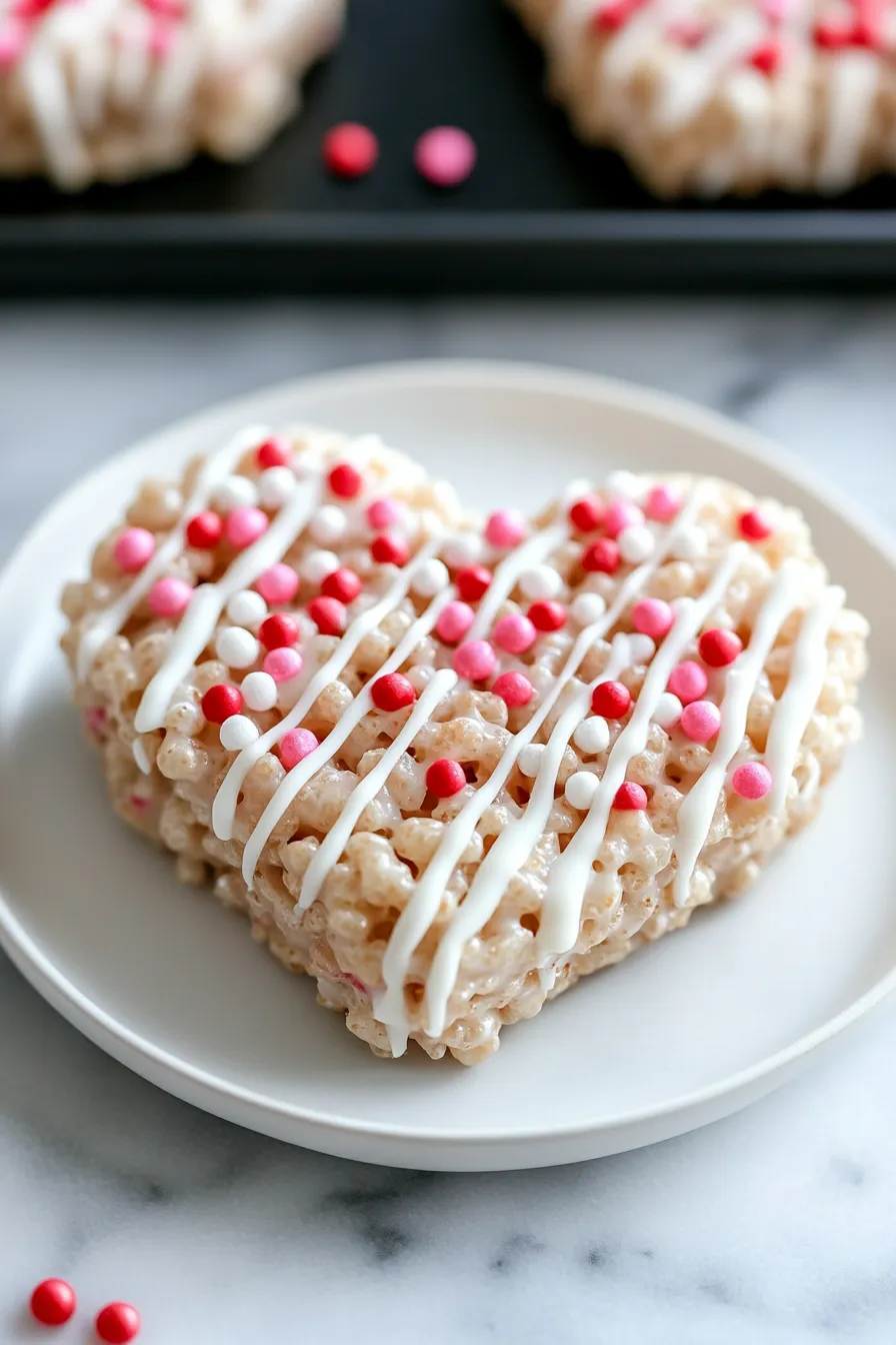 Easy Rice Krispie Valentine Hearts