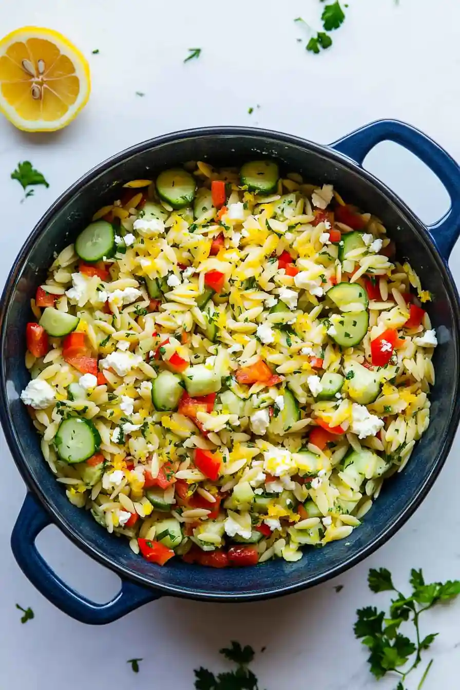 Best Lemon Orzo Pasta Salad
