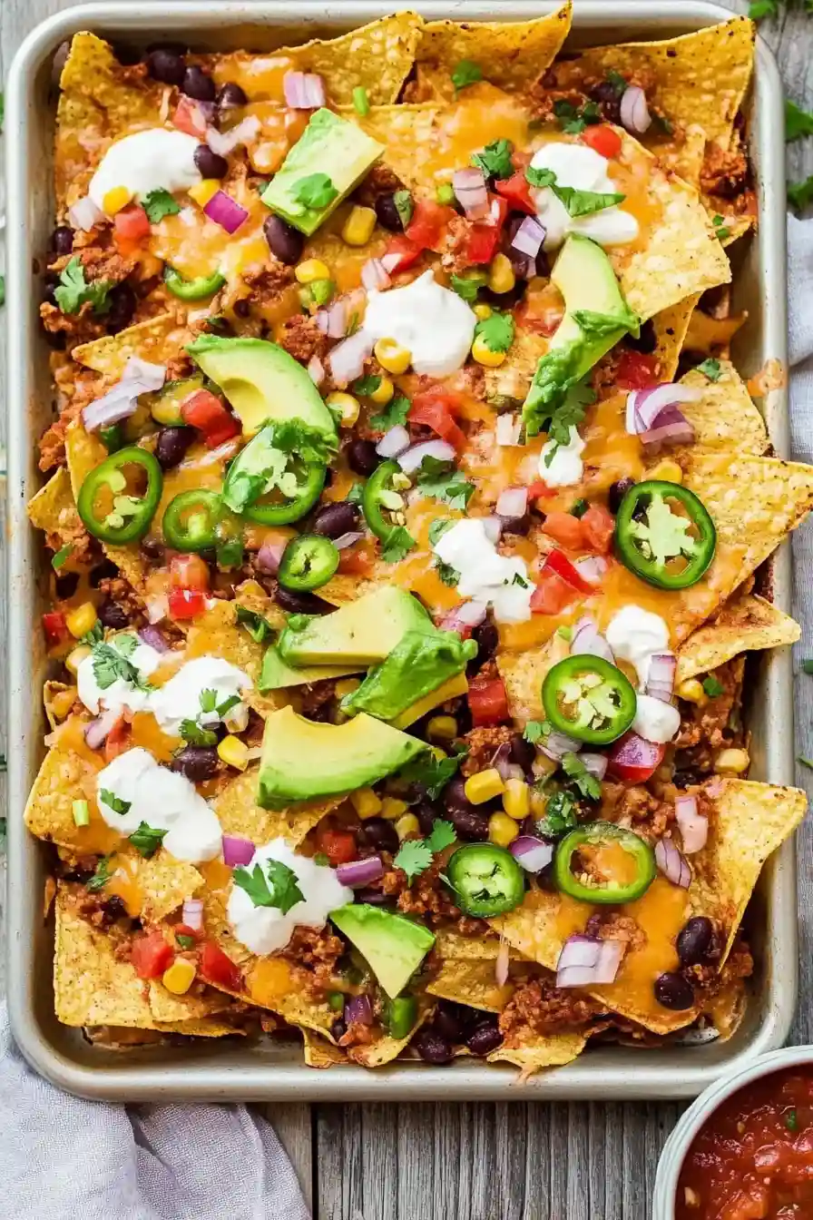 Loaded Vegetarian Nachos