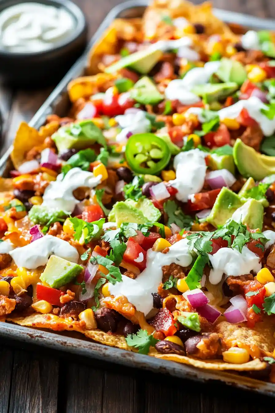 Loaded Vegetarian Nachos