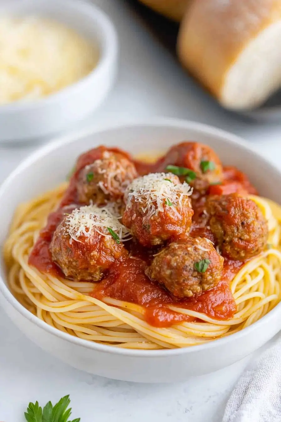 Tasty Healthy Pasta and Meatballs