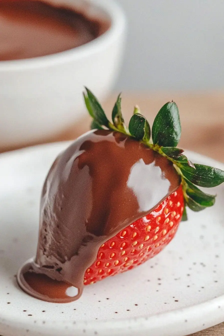 Quick Sugar Free Chocolate Covered Strawberries